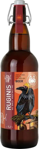 Пиво Ruginis 5,2% 1л